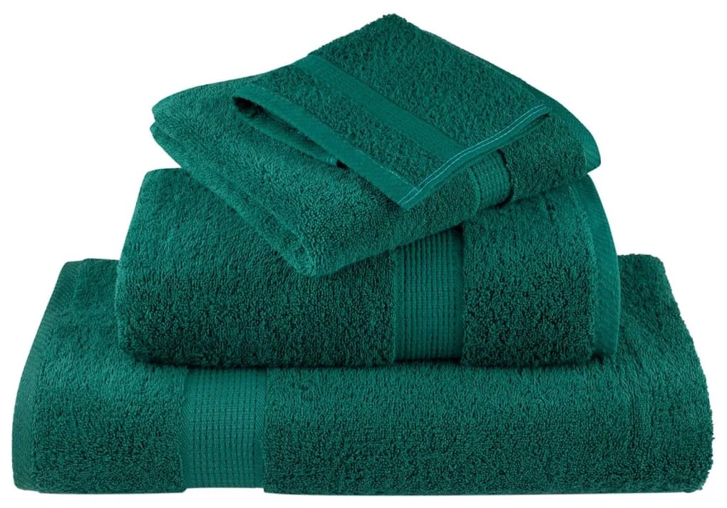 Toalhas de banho premium SOLUND 2 pcs 100x150 cm 600 gsm verde