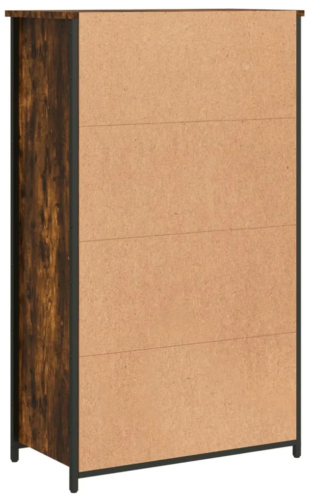 Aparador alto 62x32x103,5 cm derivados madeira carvalho fumado