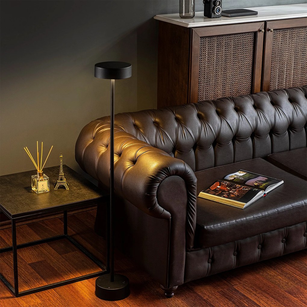Candeeiro de Pé Keyf – Preto – Diâmetro 16 cm Altura 111 cm