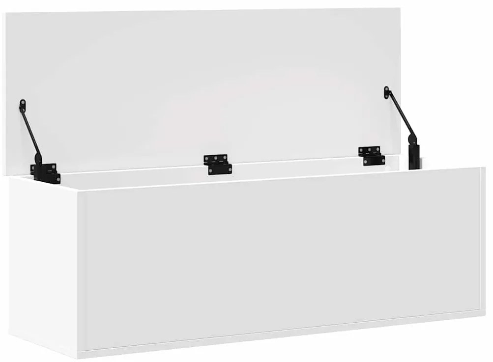 Caixa de arrumação 102x35x35 cm derivados de madeira branco