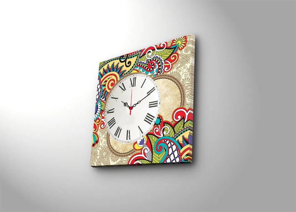 Relógio de Parede Decorativo 4545CS-44 – Multicolor – 45 x 45 cm