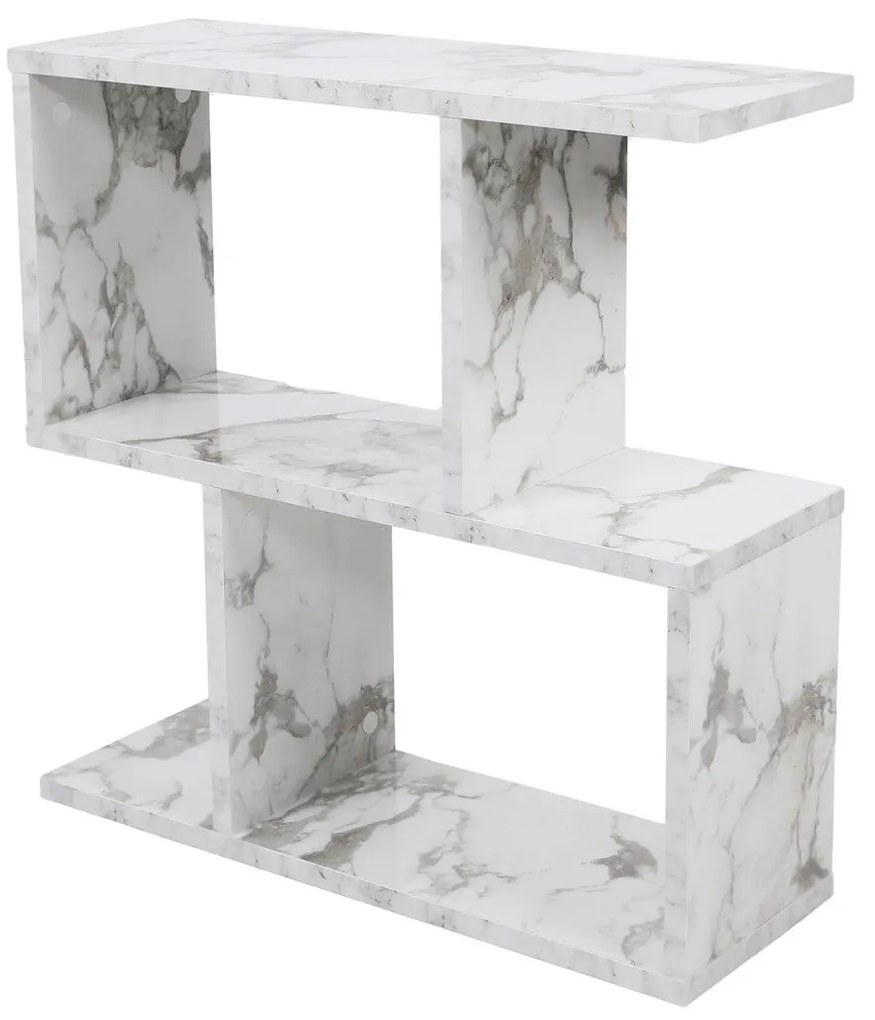 Mesa de Apoio Life – Branco/Preto – 60x60x20 cm