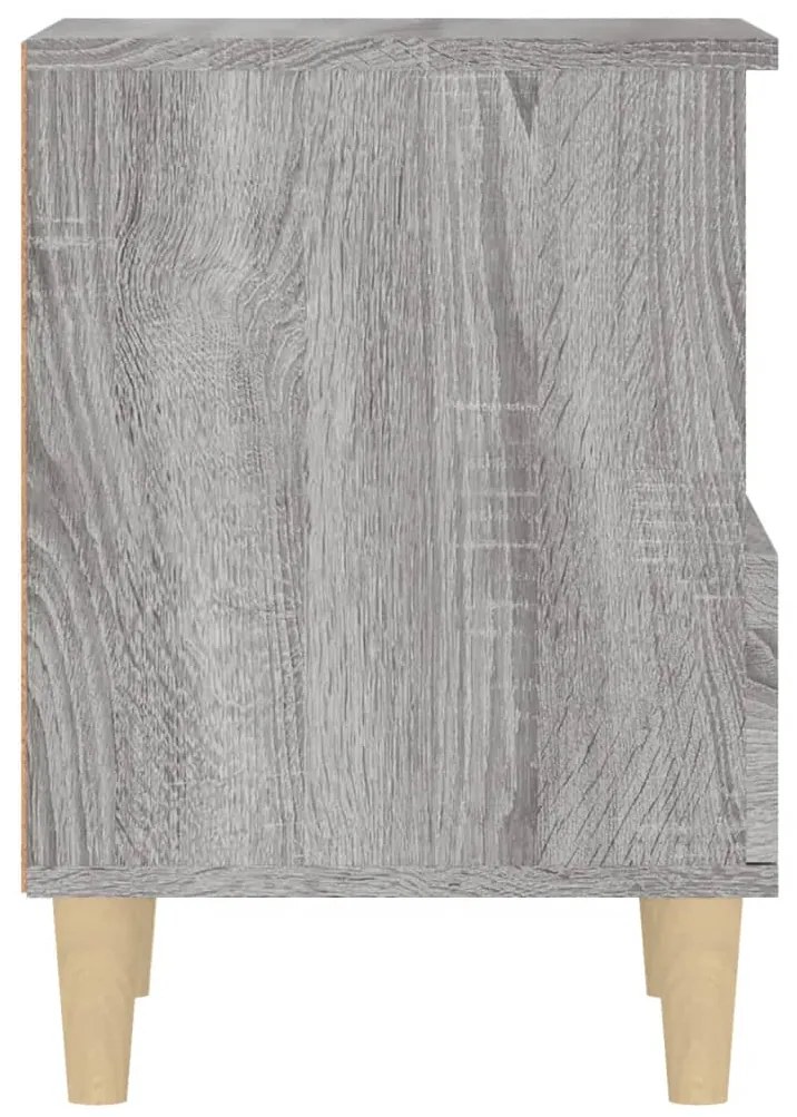 Mesas de cabeceira 2 pcs 40x35x50 cm cinzento sonoma