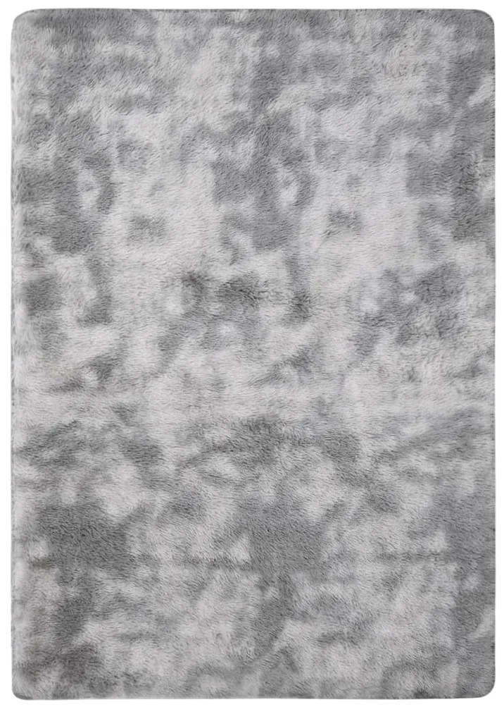 vidaXL Tapete shaggy 170x120 cm cinzento