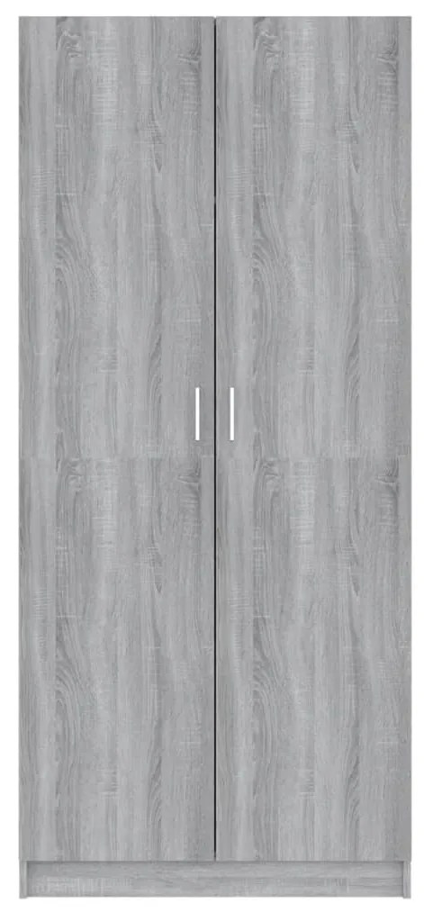Roupeiro 80x52x180 cm derivados de madeira cinzento sonoma