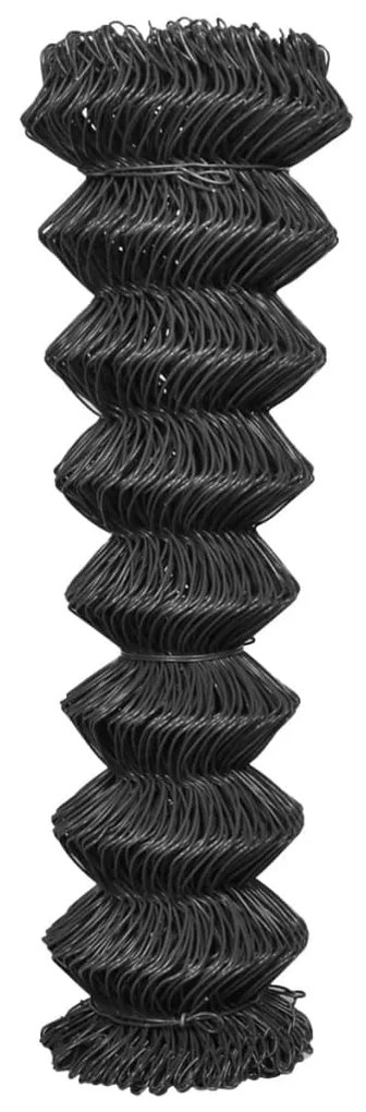 Cerca em rede de aço 25x1,5 m cinzento