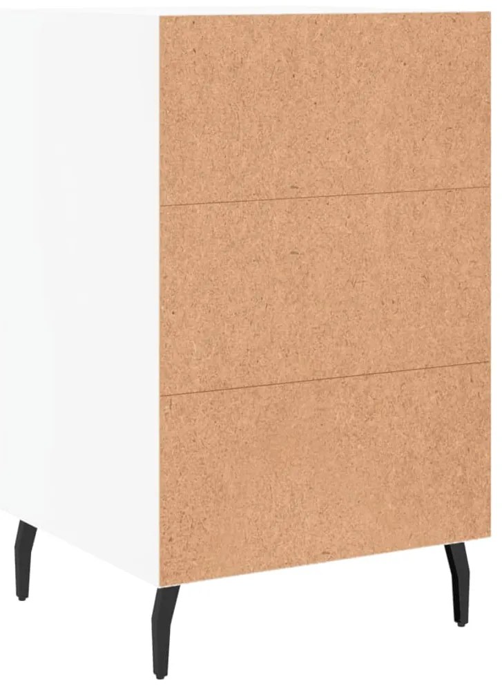 Mesa de cabeceira 40x40x66 cm derivados de madeira branco