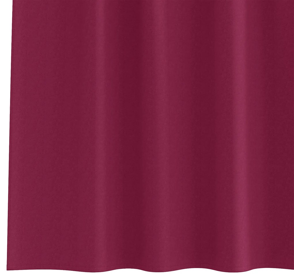 Cortinas opacas 2 pcs vermelho tinto 225 x 140 cm Poliéster