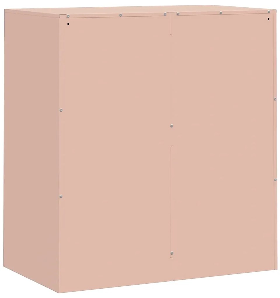 Aparador 67x39x73 cm aço rosa