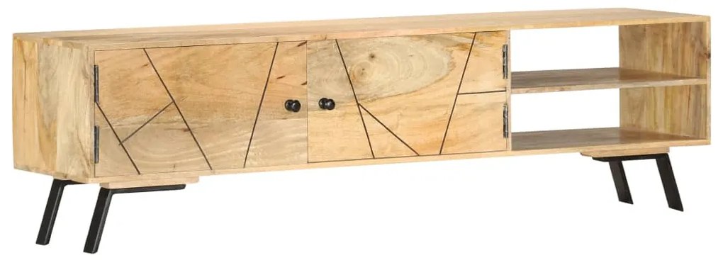 Móvel de TV 140x30x40 cm madeira de mangueira maciça