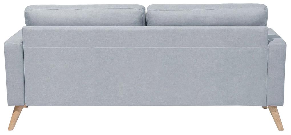 Sofá de 2 lugares em tecido cinzento claro KALMAR Beliani