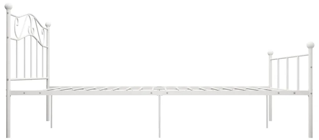 Estrutura de cama 160x200 cm metal branco