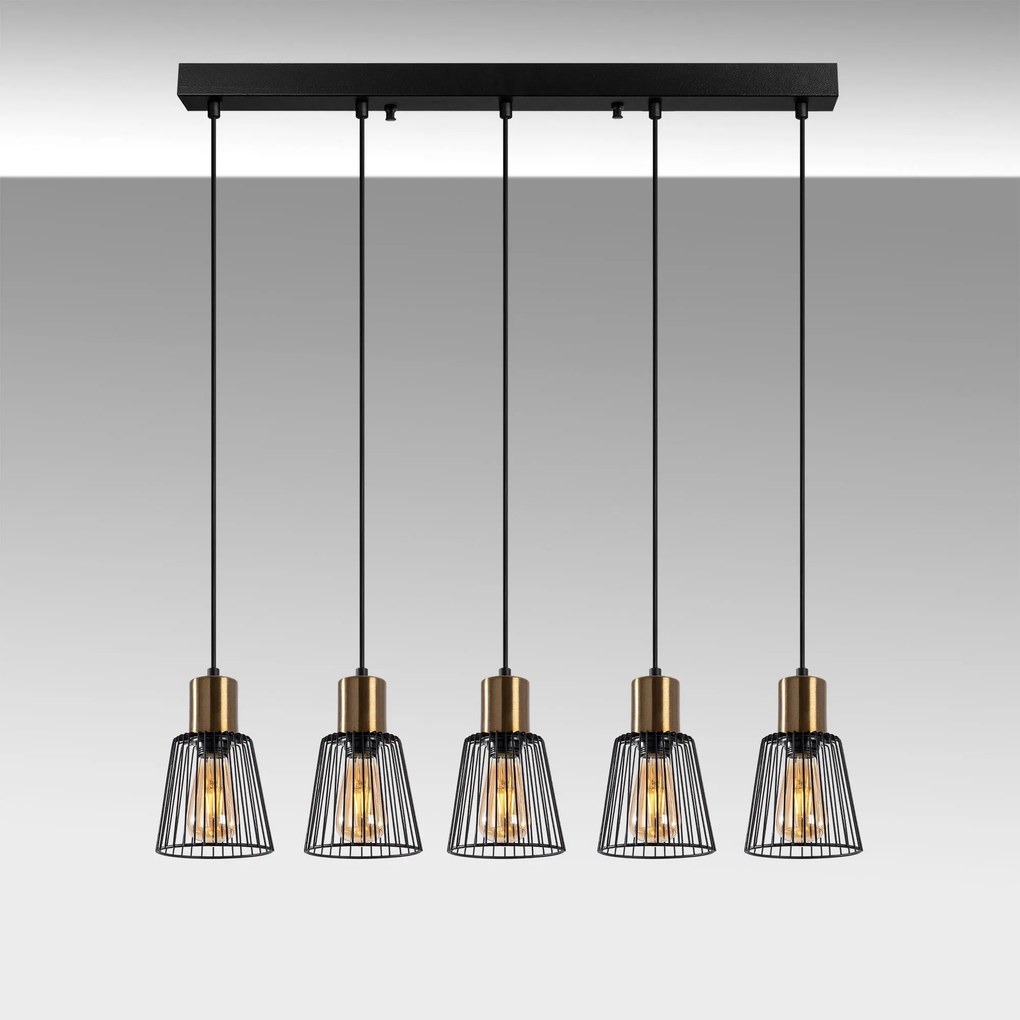 Candeeiro Kemtel – Preto Antique – 85 x 16 x 115 cm