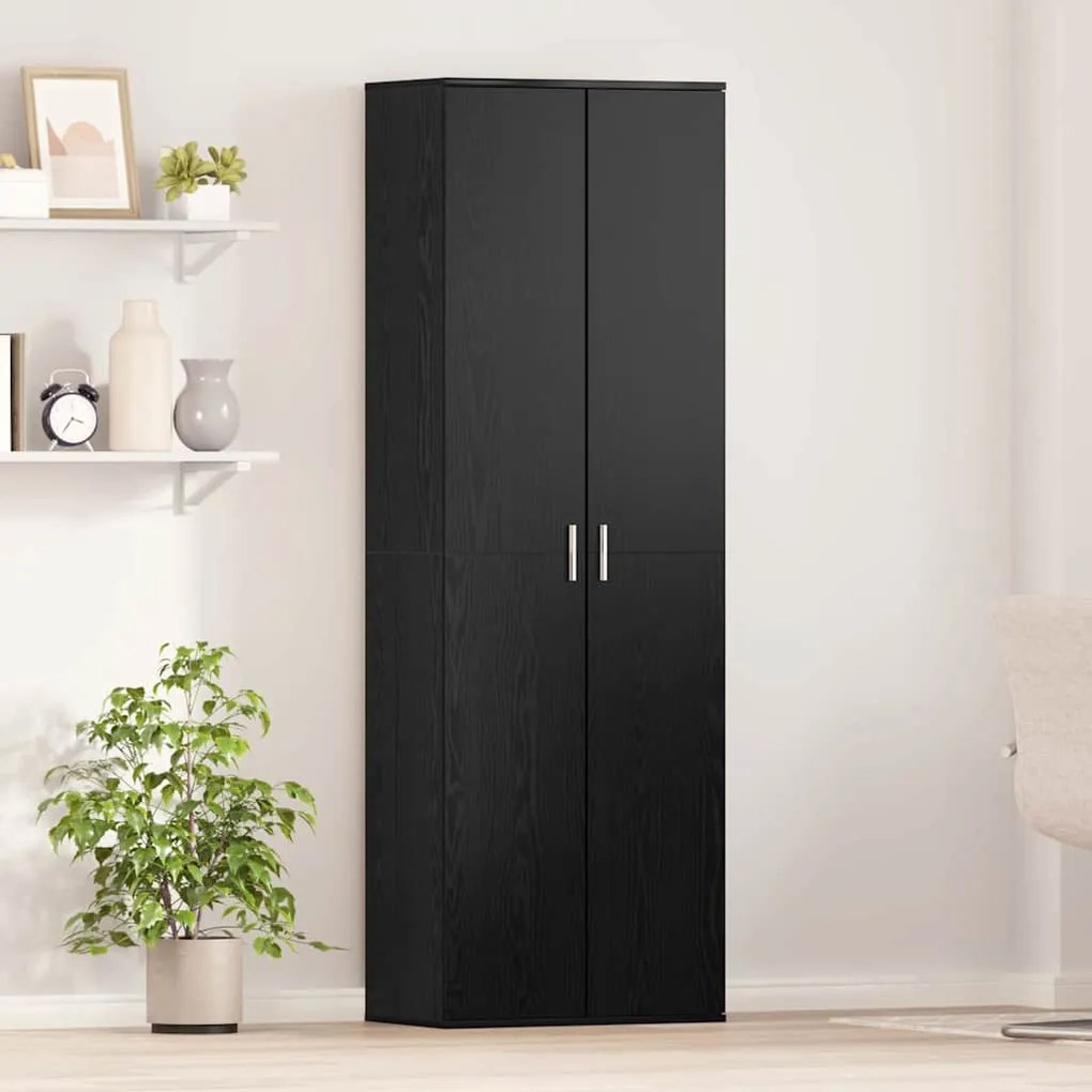 vidaXL Armário Alto Carvalho Preto 60x35x180 cm Madeira de Engenharia