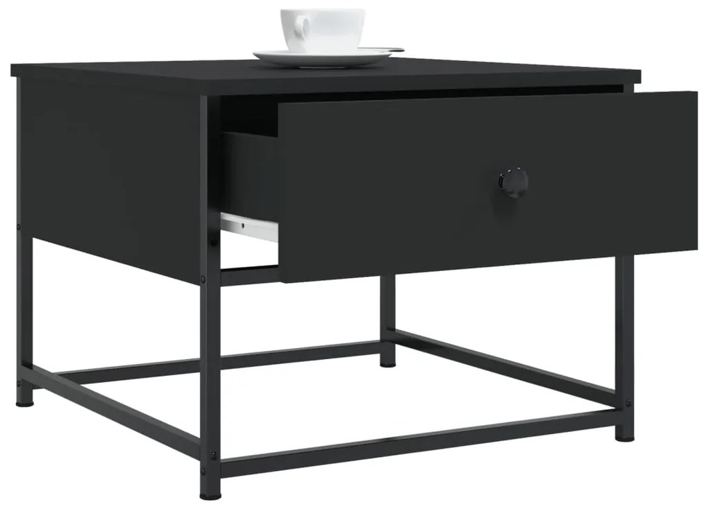 Mesa de centro 51x51x40 cm derivados de madeira preto