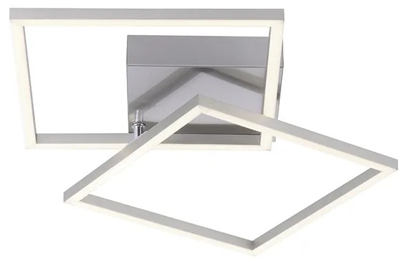 Candeeiro de teto em aço com LED 2 luzes - Amanda Moderno