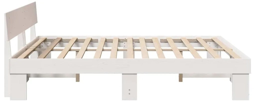 Estrutura da Cama com cabeceira Branco 180 x 200 cm