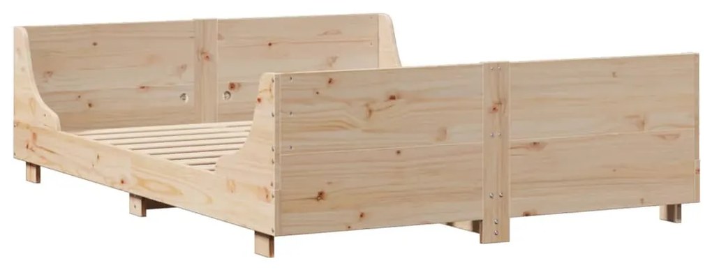 Cama com estante sem colchão 120x190 cm madeira maciça