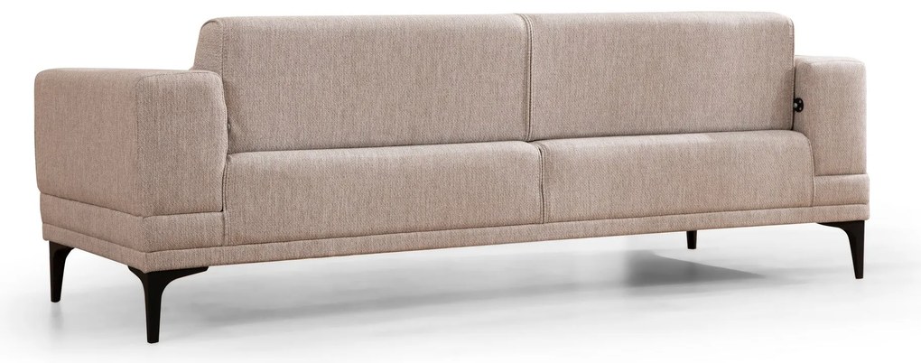 Sofá-cama 3 Lugares Horizon – Castanho Claro – 230x95x77 cm
