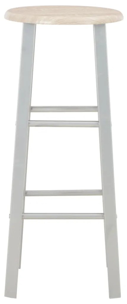 3 pcs conjunto de bar em madeira e aço