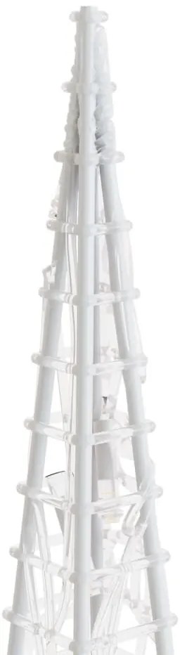 Cone de iluminação decorat. c/ LEDs azuis acrílico 120 cm