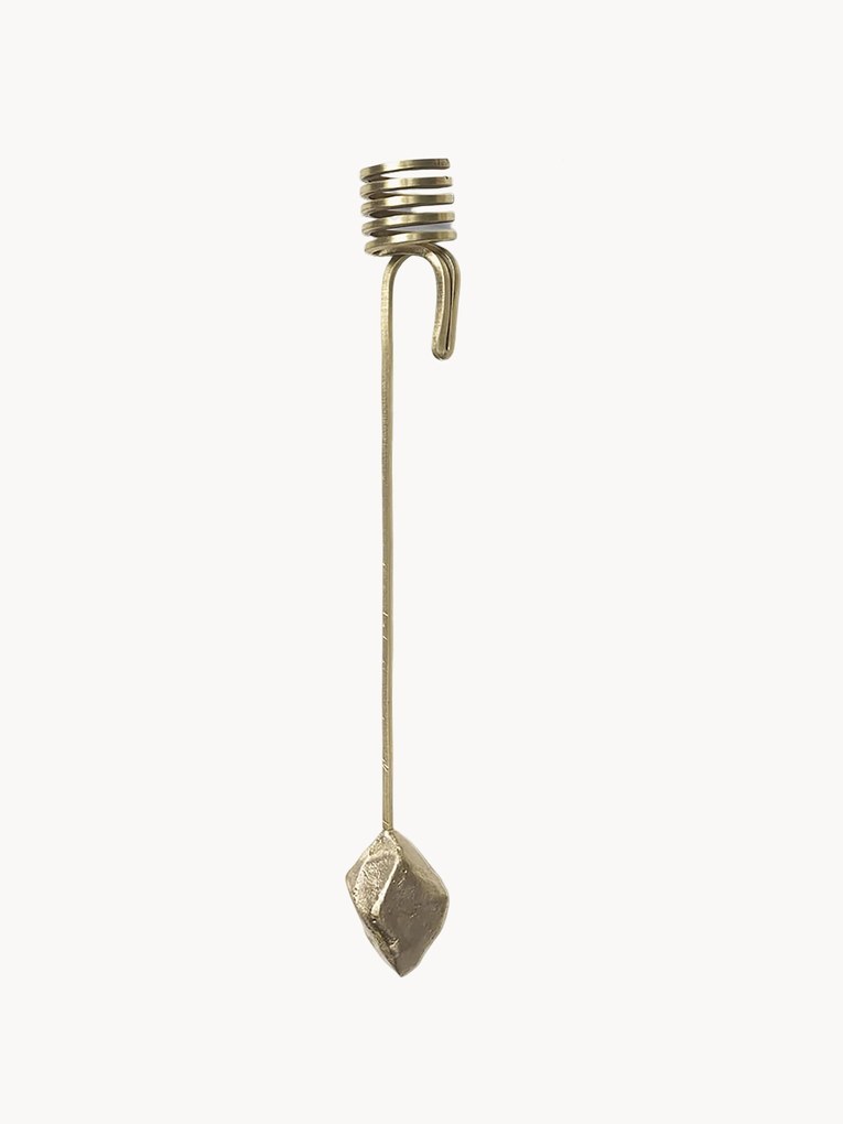 Castiçal em latão Stone, conjunto de 4