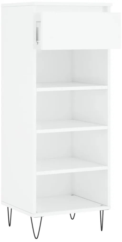 Sapateira 40x36x105 cm derivados de madeira branco brilhante