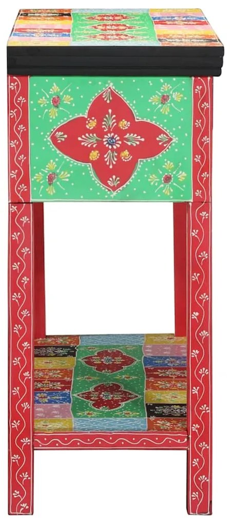 Mesa Console vidaXL Multicolorida 100x30x75 cm Madeira Sólida de Manga