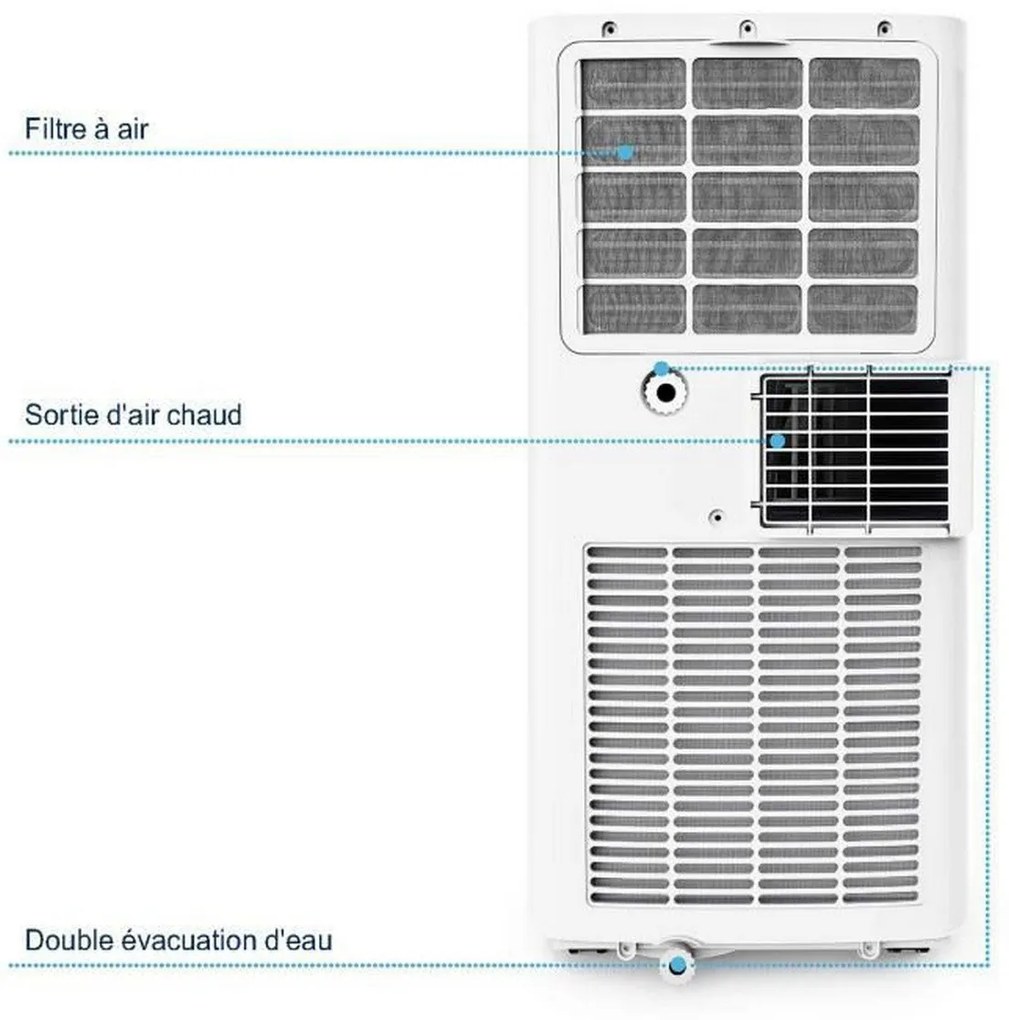 Ar Condicionado Portátil Oceanic 7000 BTU Branco A 2100 W