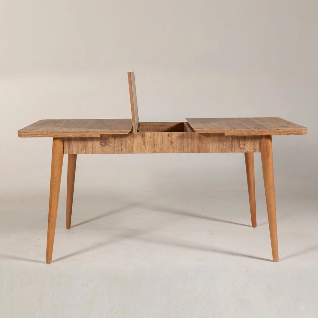 Mesa de Jantar Extensível Vina – Pinho Atlântico – 130x77x80 cm