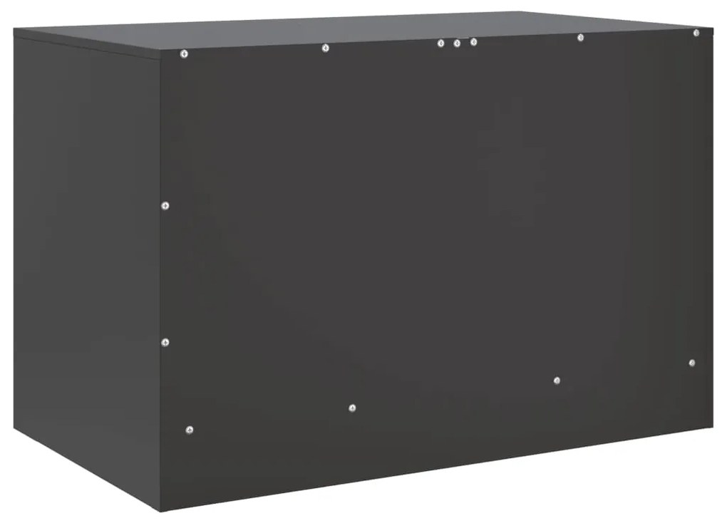 Móveis de TV 2 pcs 67x39x44 cm aço preto