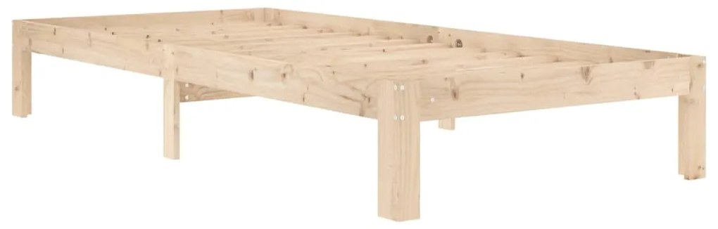 Estrutura de cama 90 x 200 cm madeira de pinho maciça