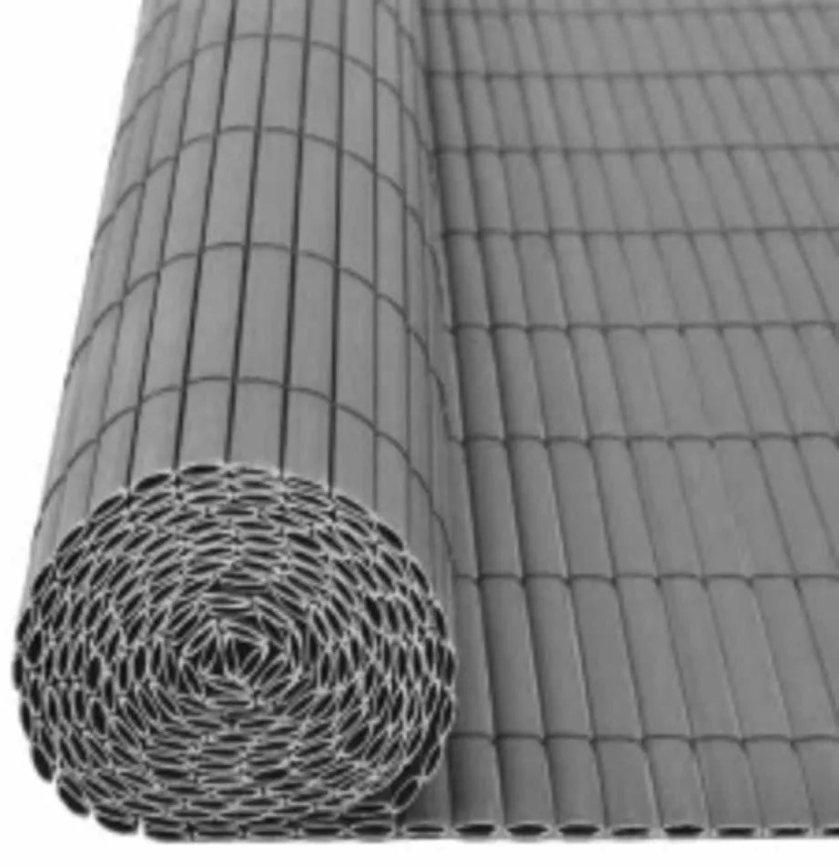 Cerca de jardim dupla face 110x500 cm cinzento