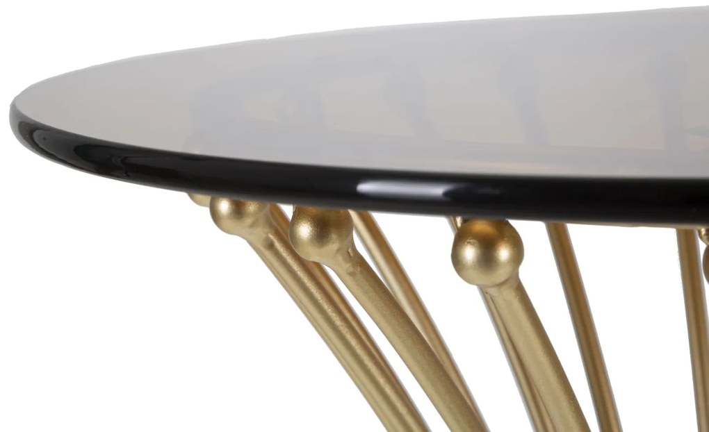 MESA DE APOIO CENTUR Ø 40X82 CM DOURADA