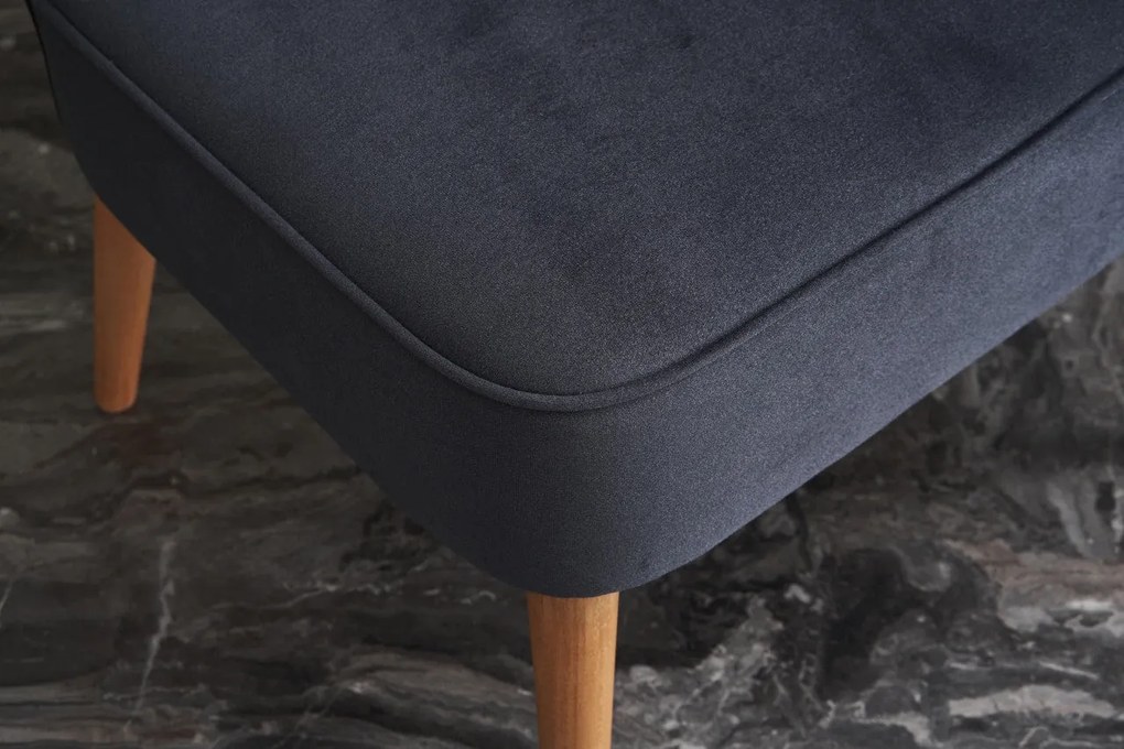 Cadeirão Wing Layla – Antracite – 65x80x65 cm