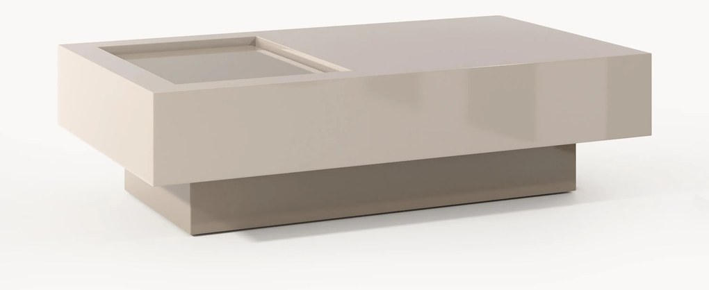 Mesa de centro com arrumação Alessa, L 120 cm