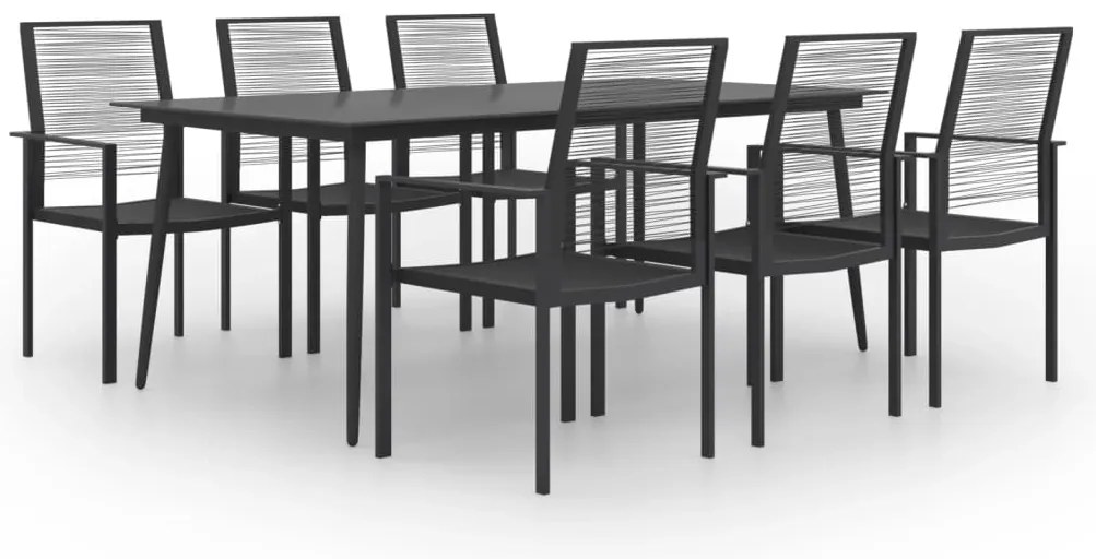 7 pcs conjunto de jantar para jardim