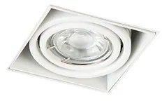 Foco embutido branco GU10 inclinável e rotativo sem moldura - Oneon Moderno