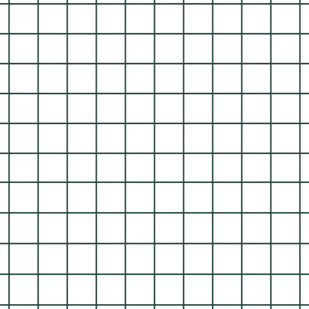Cerca de Arame Soldado com 13 Postes Verde 0,8x25 m Aço