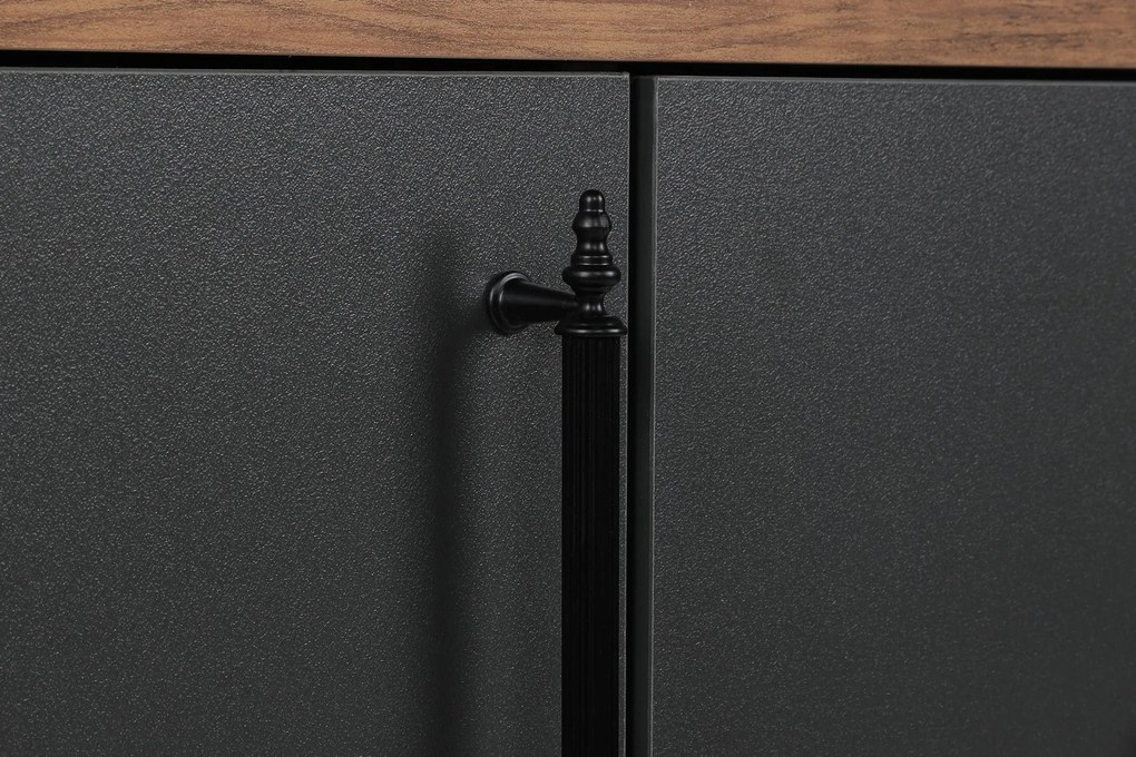 Console Cordoba – Walnut Anthracite – 160 cm x 77 cm x 40 cm