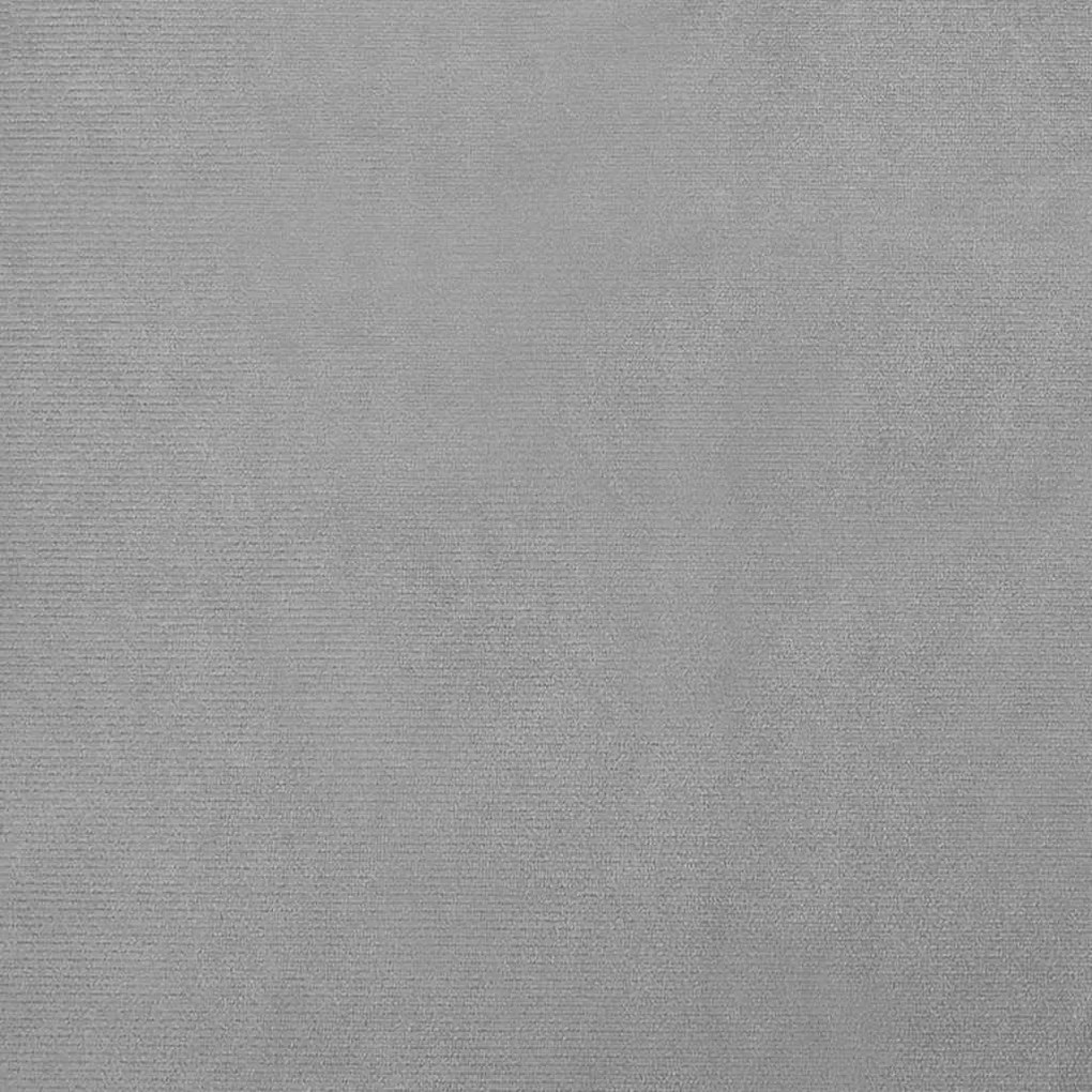 Cama para cães com extensão 100x50x30 cm veludo cinzento-claro