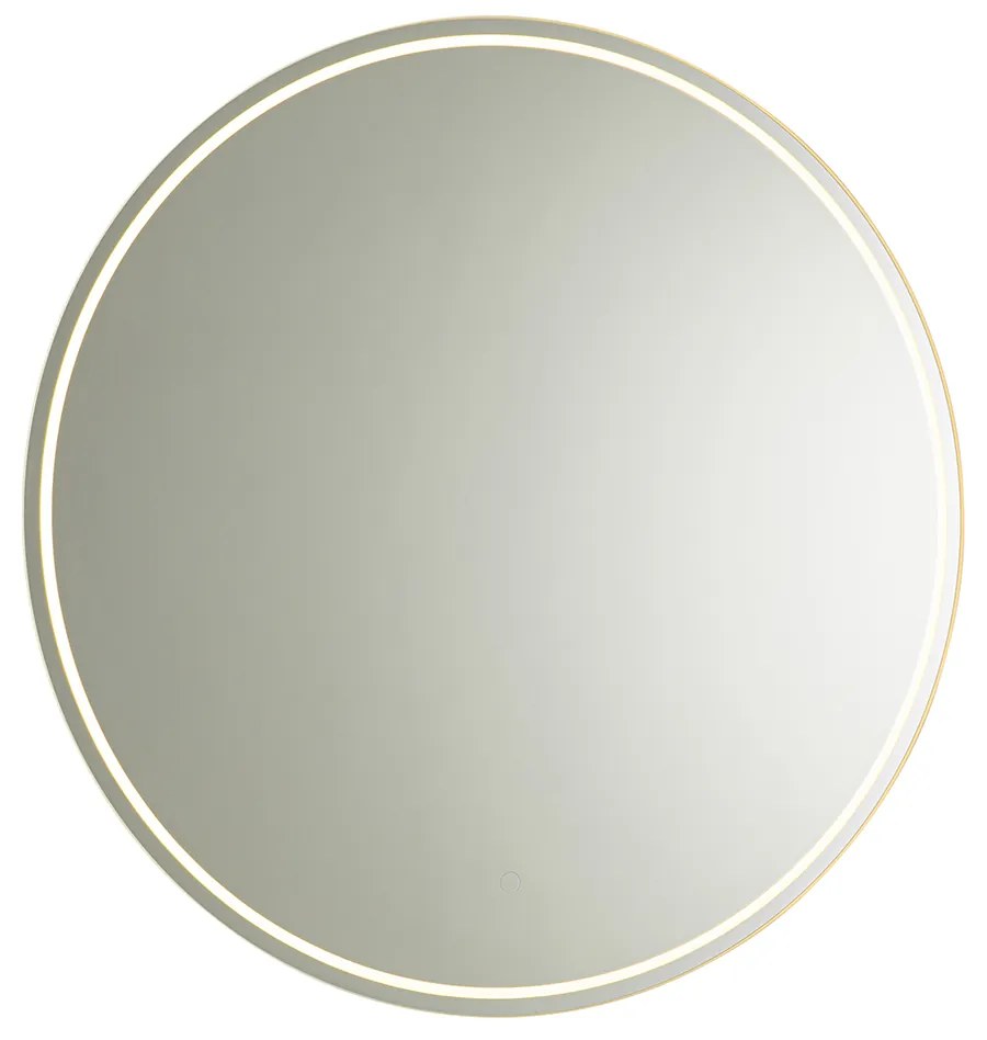 Espelho de casa de banho moderno 80 cm com LED e dimmer tátil - Sebas Moderno