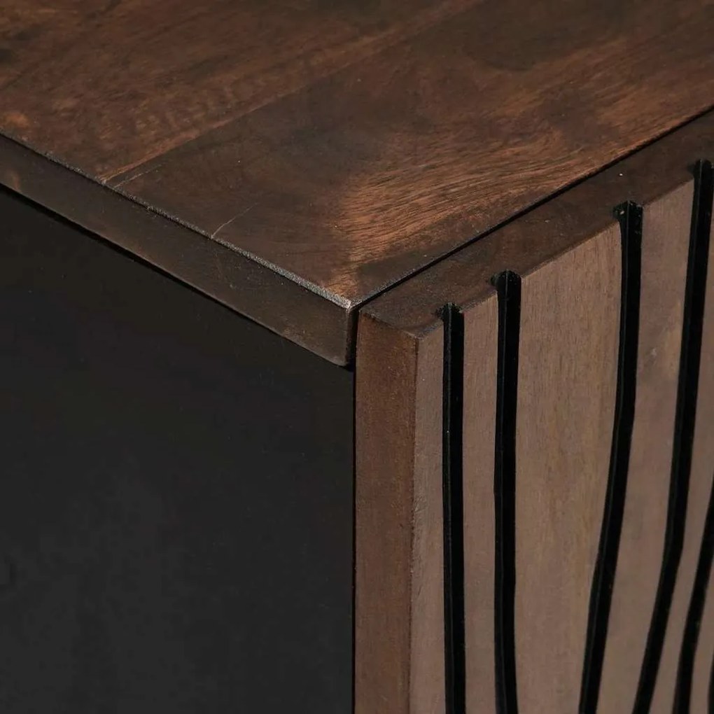 Armário de TV , 105 x 33,5 x 46 cm, feito de madeira de manga sólida.