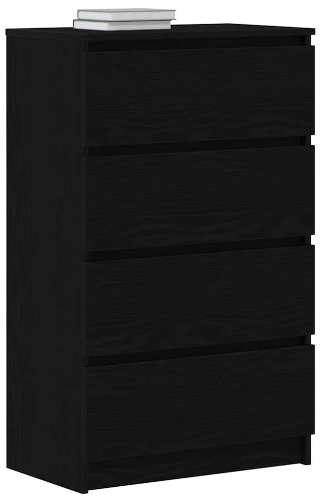 Aparador 60x35x98,5 cm derivados madeira cor carvalho preto