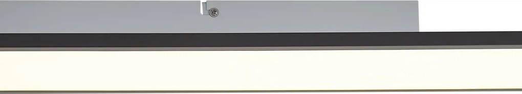 Painel LED Preto Retangular Incl. LED Regulável em 3 Níveis - Reeves