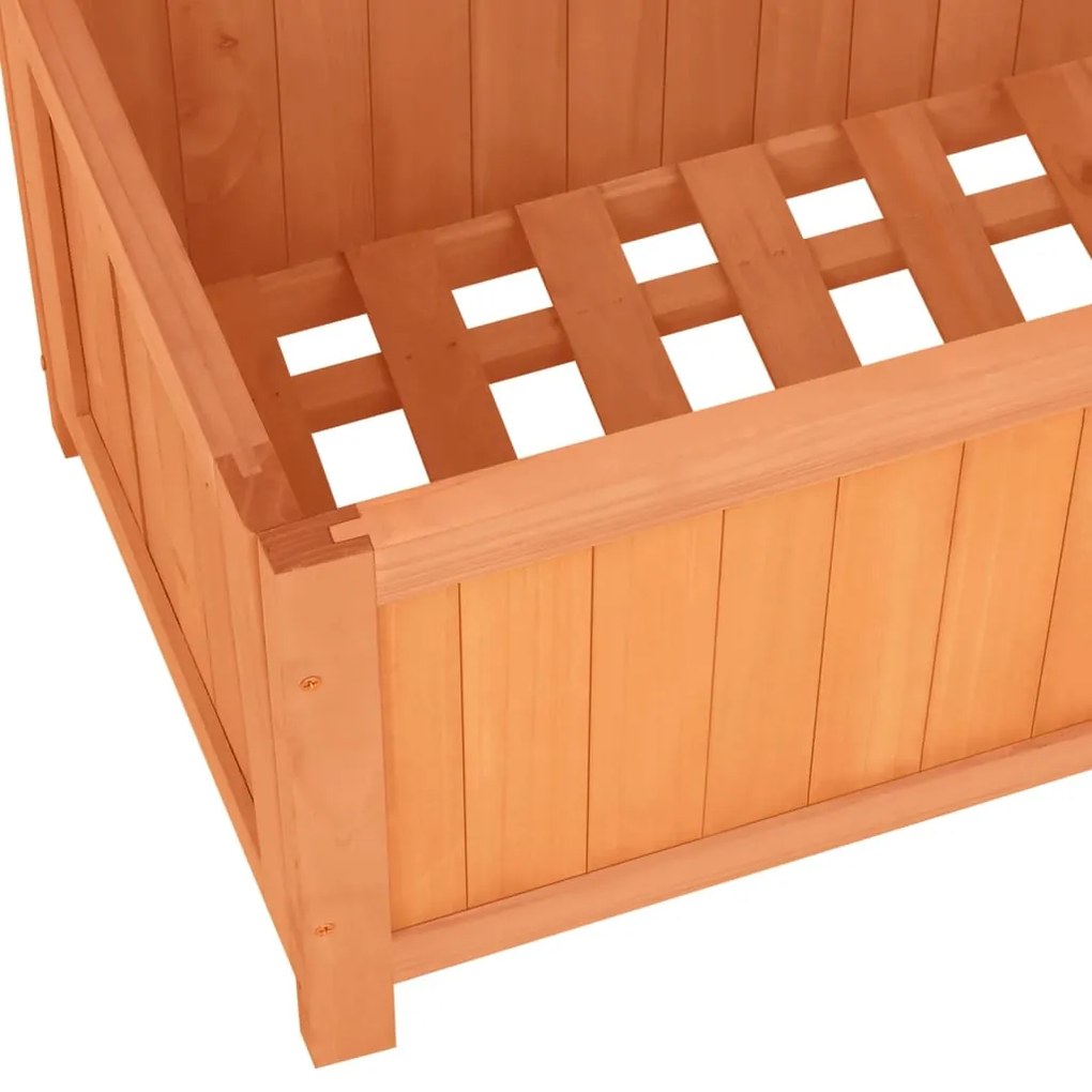Vaso com treliça para jardim 70x30x135 cm abeto maciço castanho
