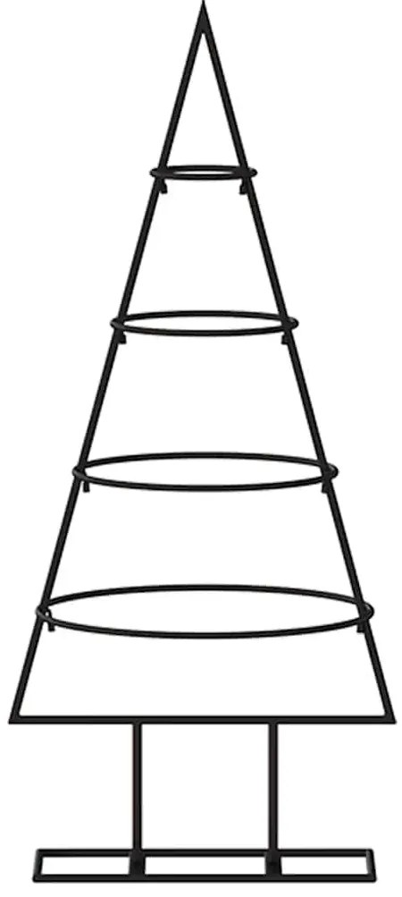 Árvore de Natal para decoração 60 cm metal preto