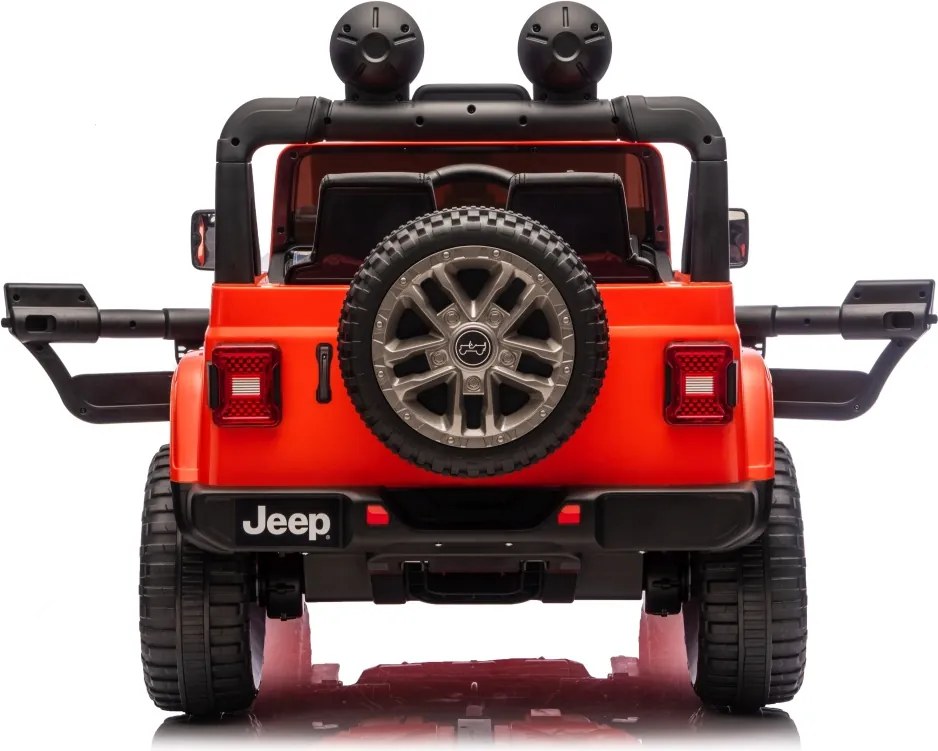 JIPE elétrico para Crianças Jeep Wrangler Rubicon LIFT  24V 4x4, Rodas de espuma EVA Laranja