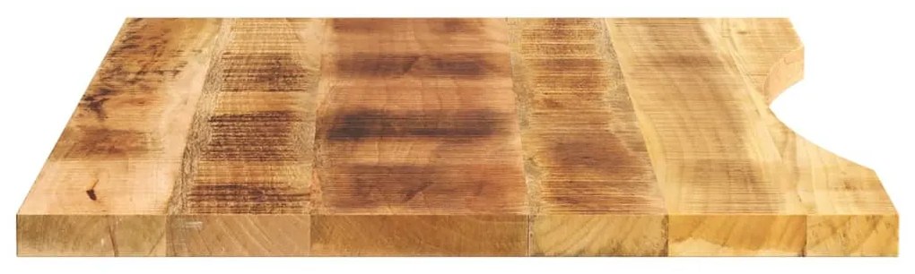 Tampo de mesa com curva 100x60x2,5cm mangueira áspera maciça