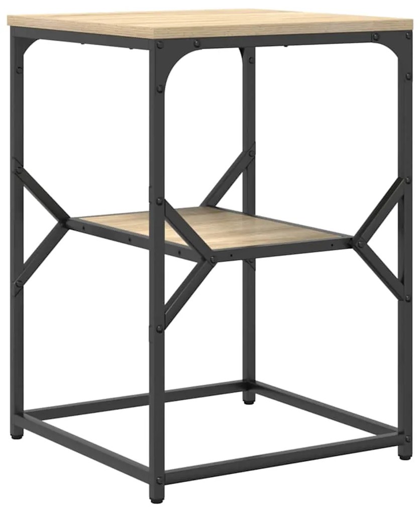 Mesa Lateral vidaXL Carvalho Sonoma 41x40x60 cm Madeira Engenharia